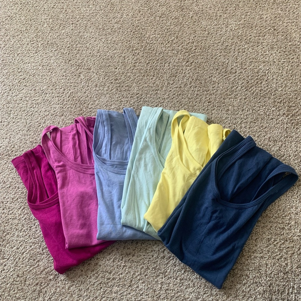 Set of six tank tops from LOFT